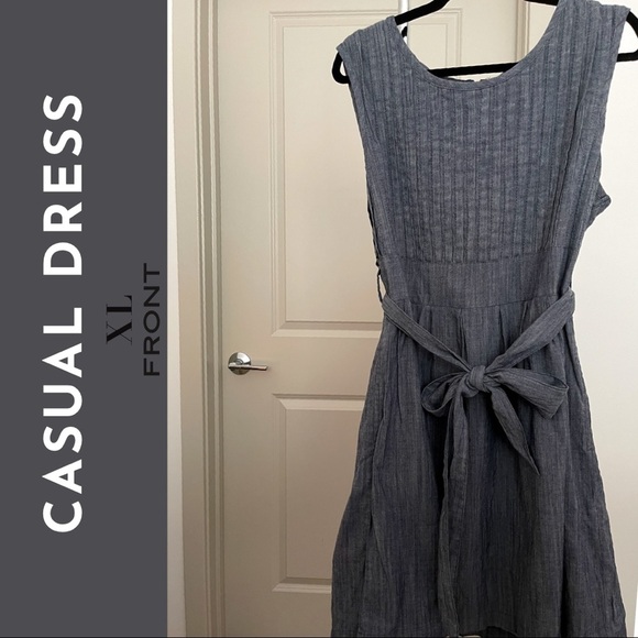 Gray Casual Dress - Picture 1 of 3
